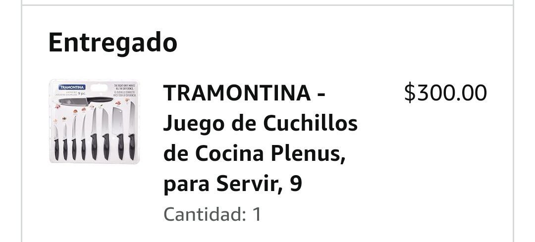 Juego de Cuchillos Plenus con Láminas de Acero Inox y Mango de  Polipropileno Negro 9 Piezas