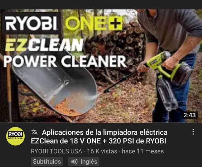 Amazon: Hidrolavadora Ryobi Inalambrica - promodescuentos.com