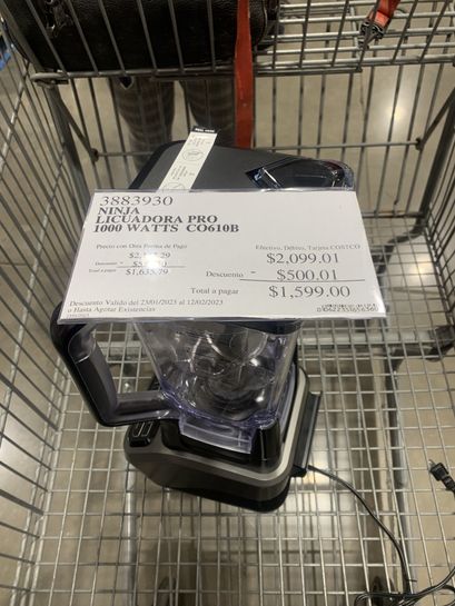 Ninja, Licuadora Profesional, CO610B, De nuevo la promo en Costco 