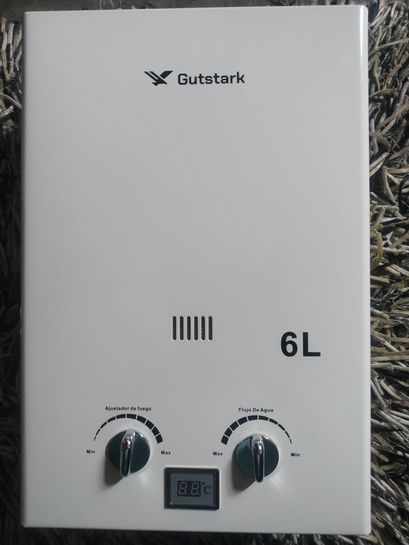 Calentador Agua Instantaneo 1 Servicio Gas LP Gutstark 3.7 Lt