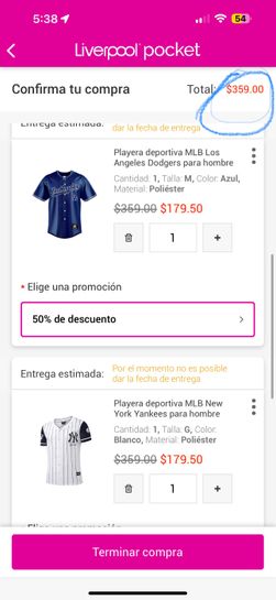 Liverpool: Playera deportiva MLB Los Angeles Dodgers para hombre 