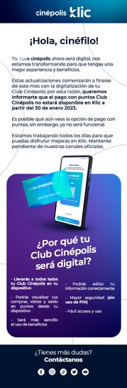 Arriba 41+ imagen tarjeta club cinepolis digital