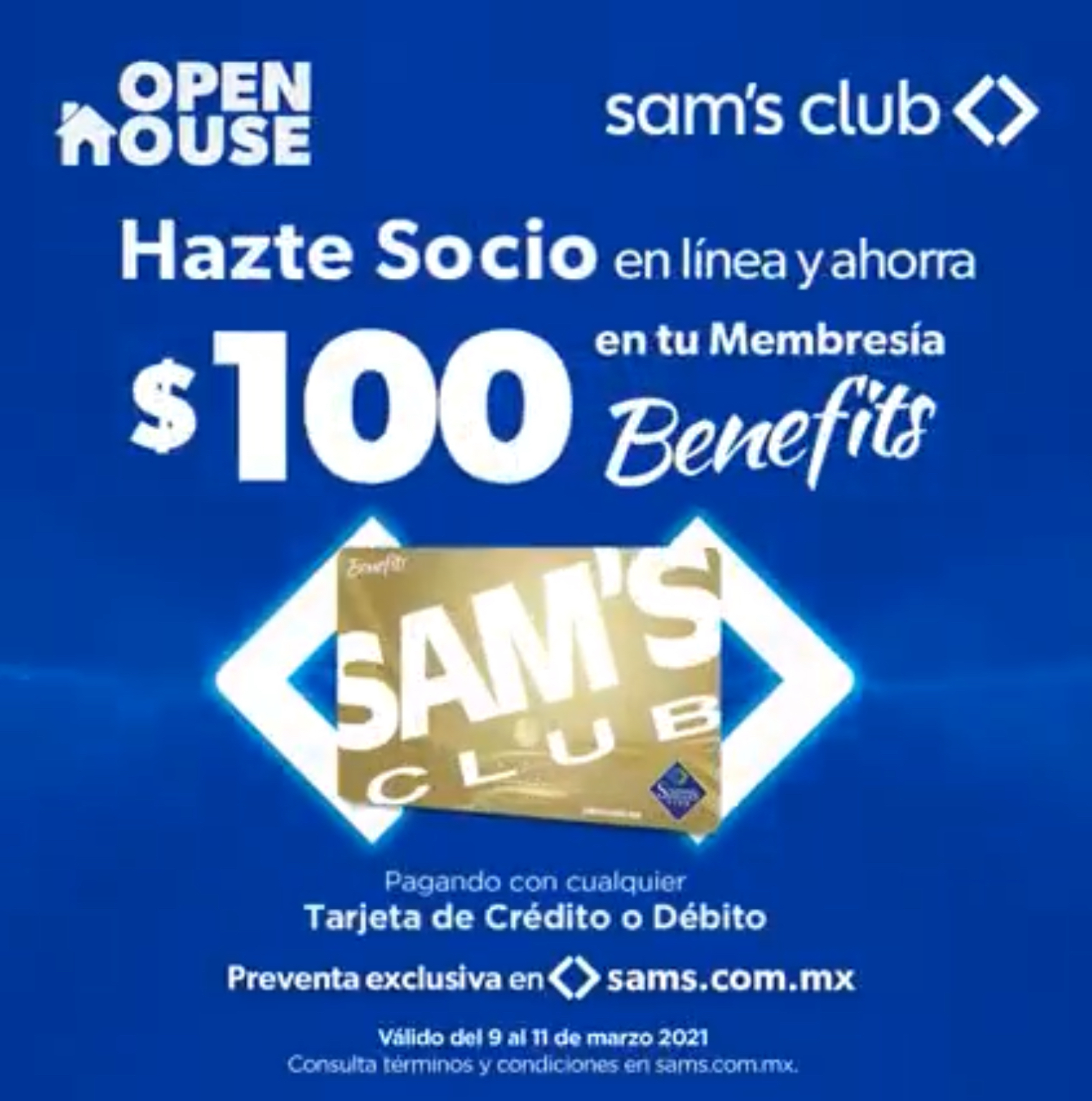 Sam's Club Renovación de Membresía Plus con 250 de