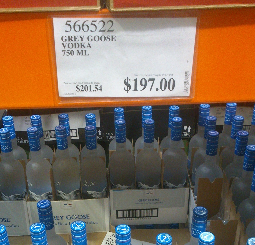 Costco Vodka Grey Goose 750 ml 197