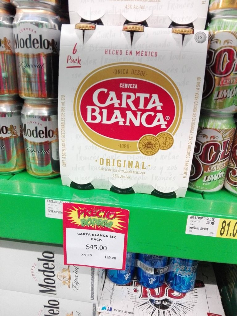 Bodega Aurrerá: Cerveza Six Pack Carta Blanca o Superios 