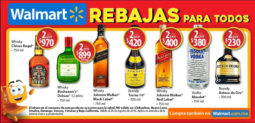 Walmart: Promociones en botellas - promodescuentos.com