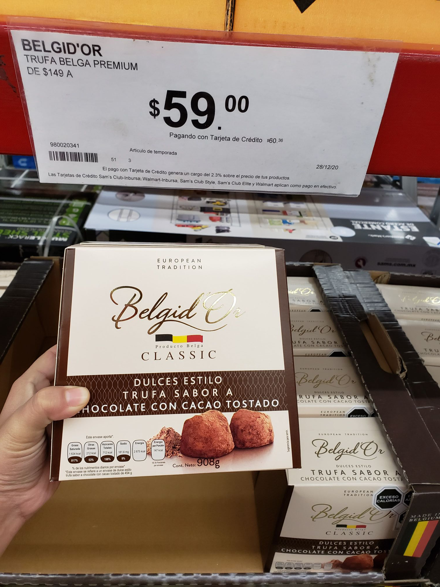 Sam's Club Trufas sabor a chocolate en Sams club