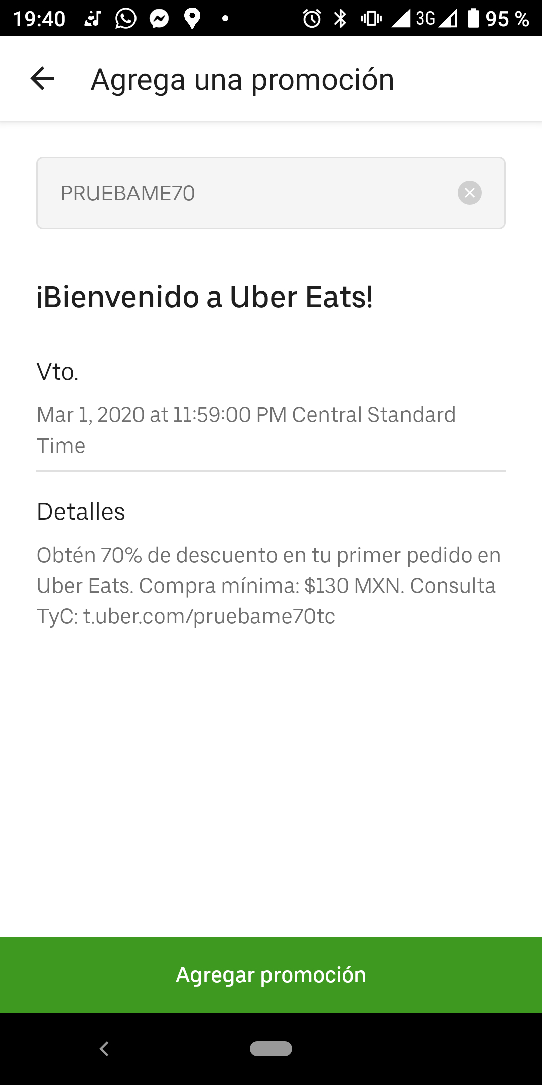 Uber Eats 70 De Descuento En Primer Pedido Promodescuentos Com