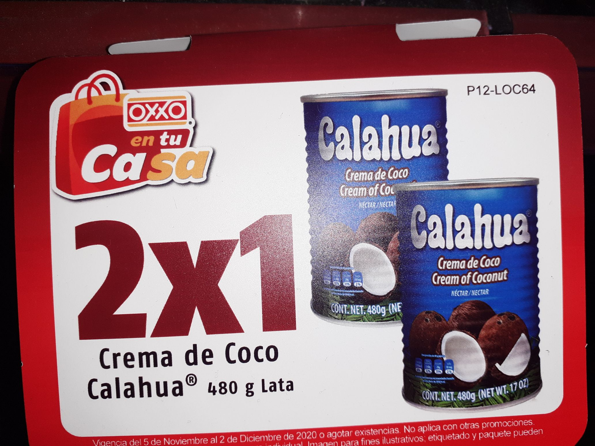 Oxxo Crema De Coco Calahua 2x1 Promodescuentos Com