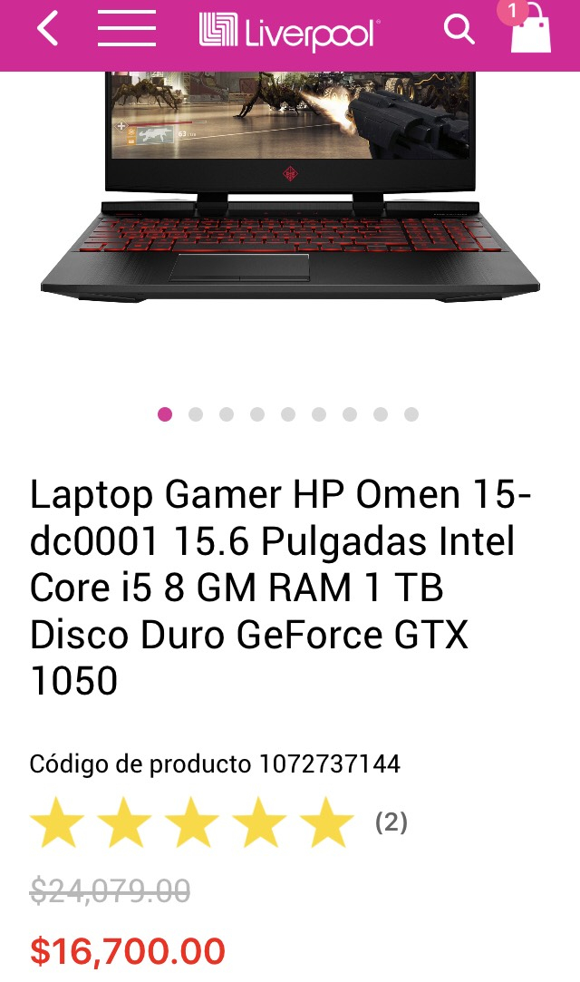 Liverpool Laptop Gamer Hp Omen 156 Promodescuentoscom