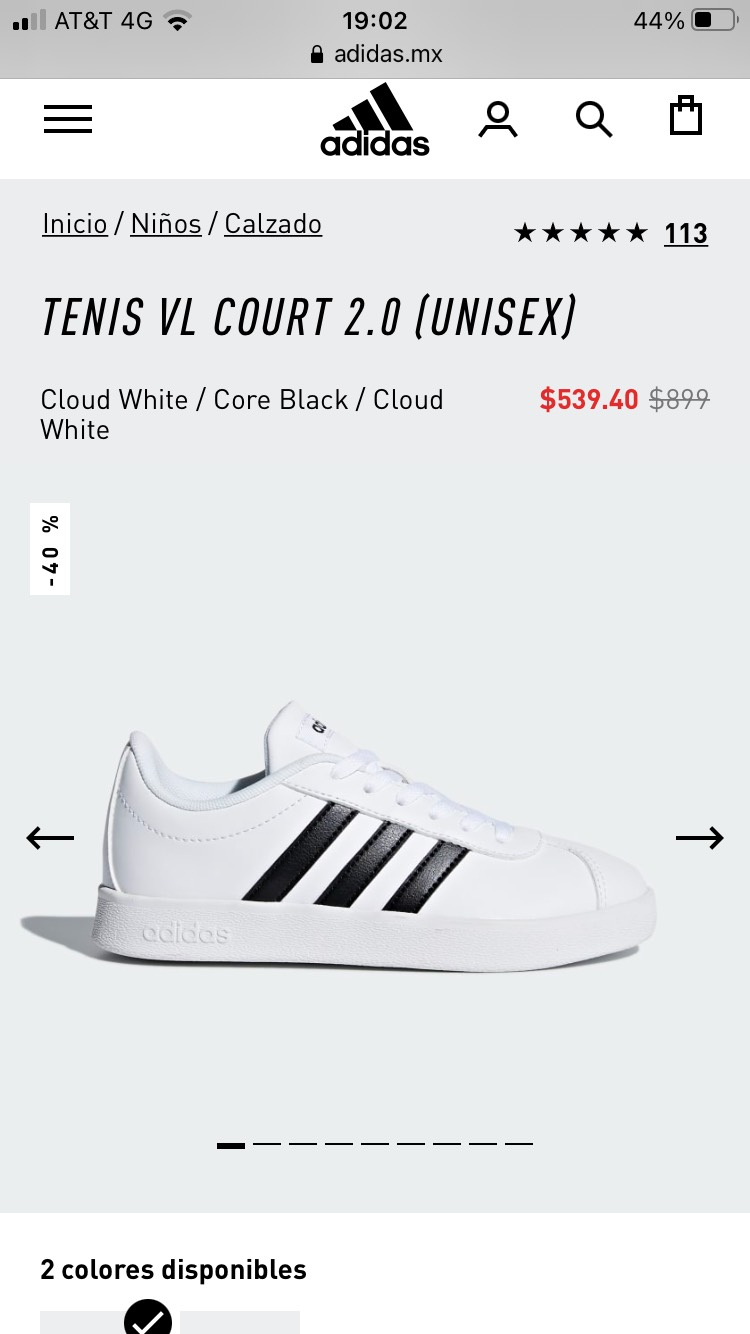 TENIS VL COURT 2.0 (UNISEX) (Niños)