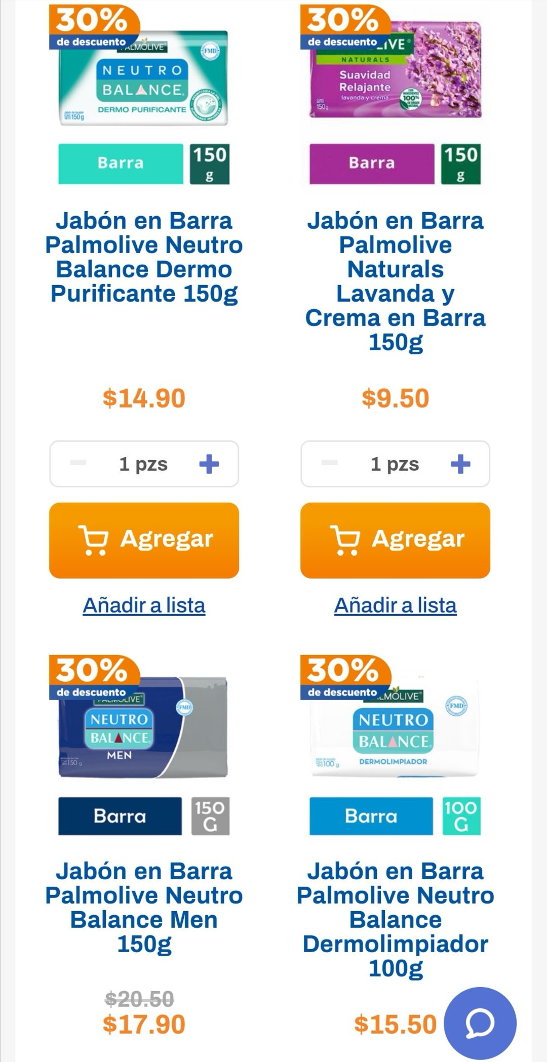 Chedraui: 30% de descuento en jabones de tocador Neutro Balance y Palmolive