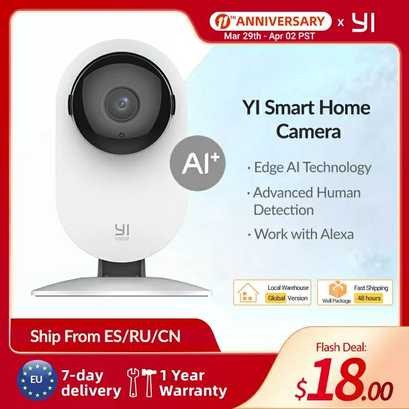 Aliexpress: Yi Camara Smart Home 1080p