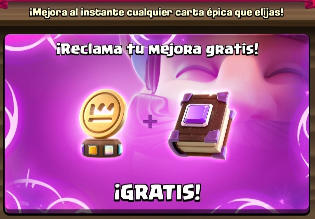 Clash Royale: Una moneda mágica y un libro de cartas épica gratis.