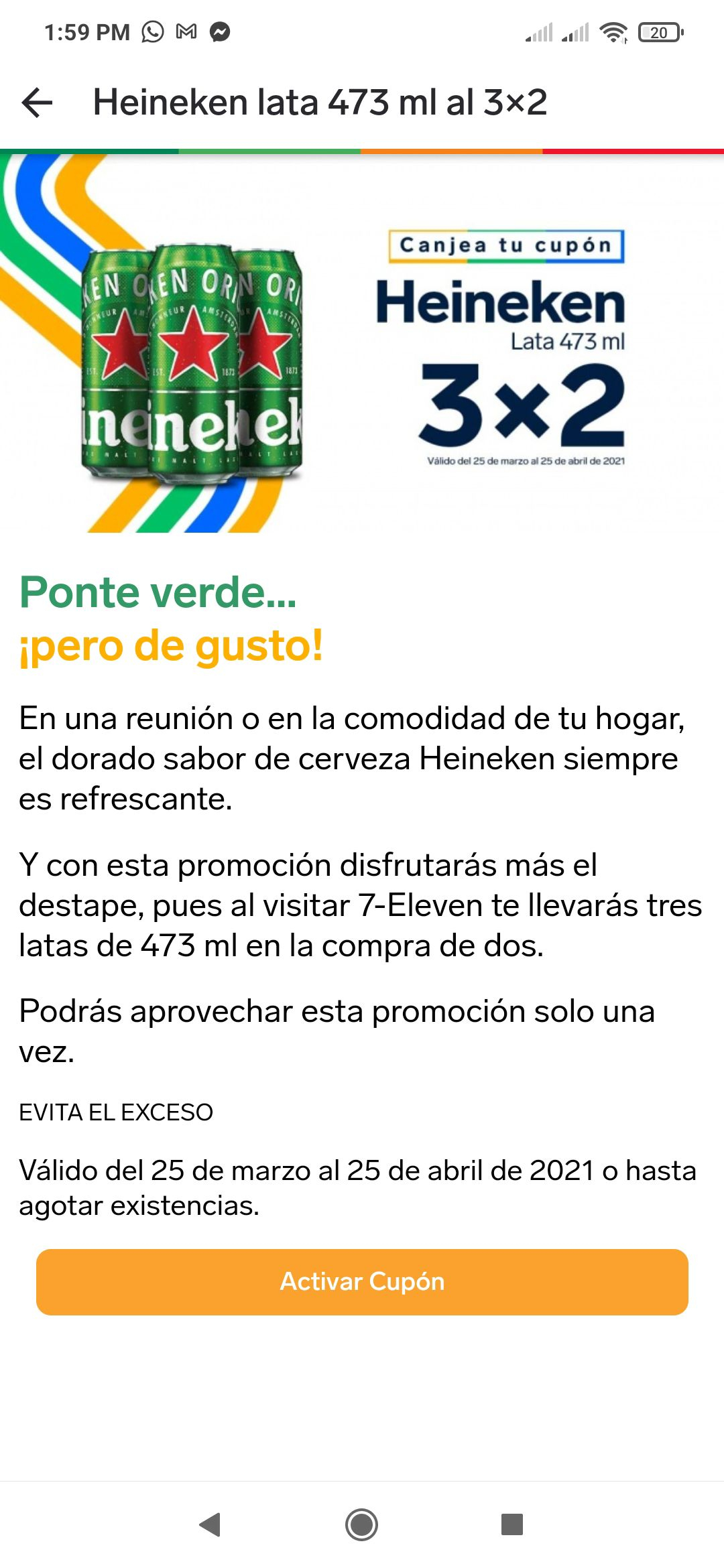 7 eleven: Heineken 3x2