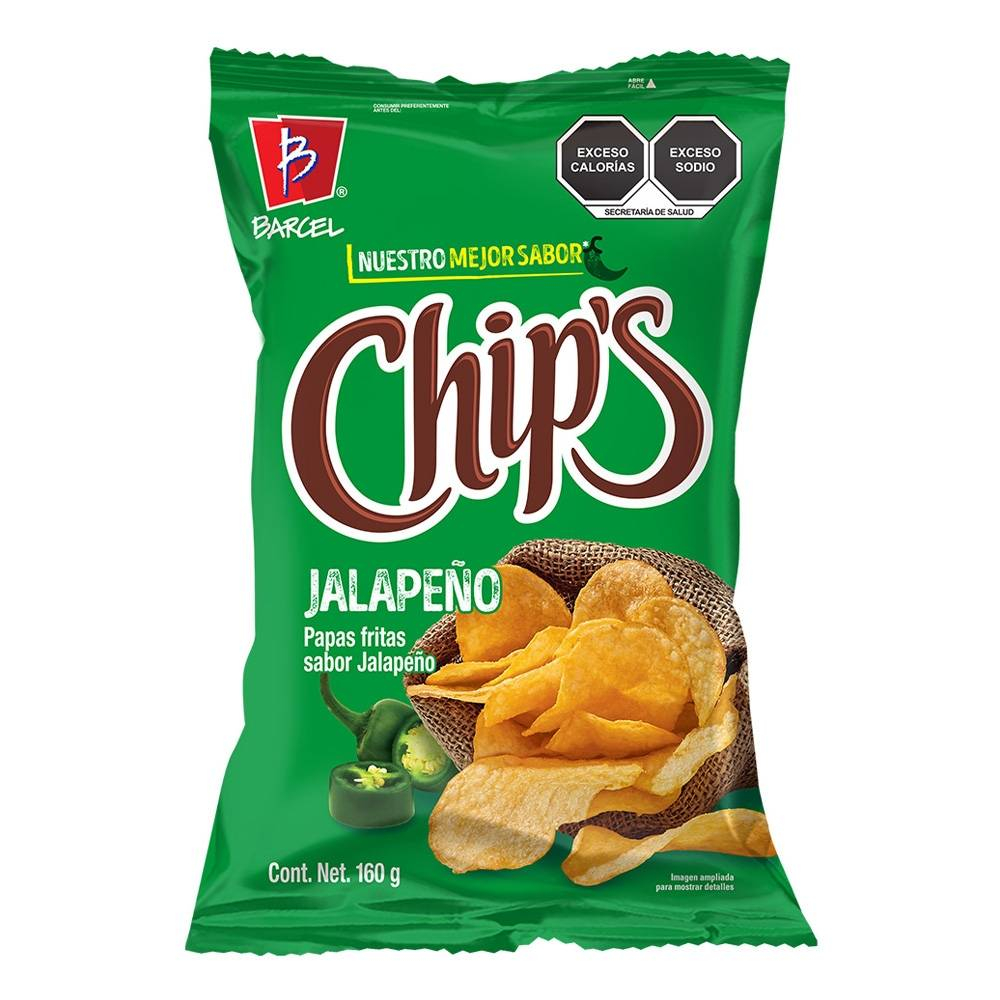 Walmart: Papas Chip's sabor jalapeño 160 g 3X2