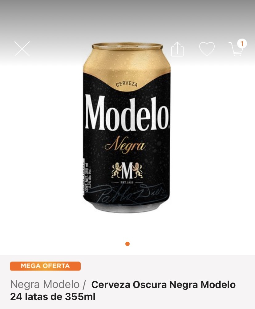 Linio: 24 cervezas negra modelo