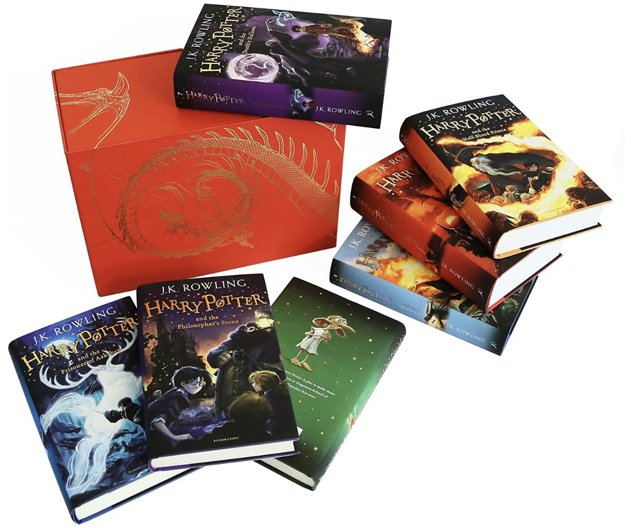 Amazon: Colección completa de Harry Potter pasta dura