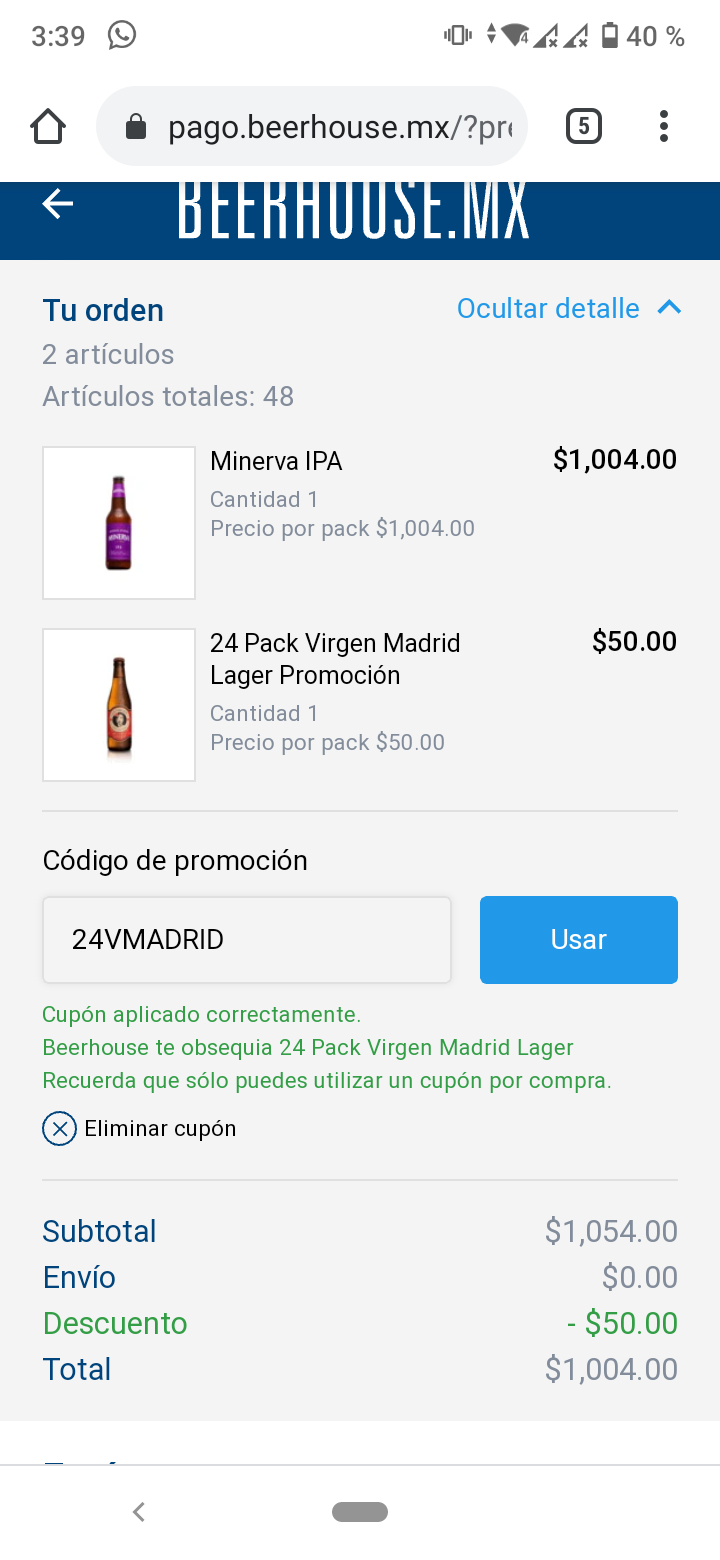 Beerhouse regala 24 cervezas en compra de $800