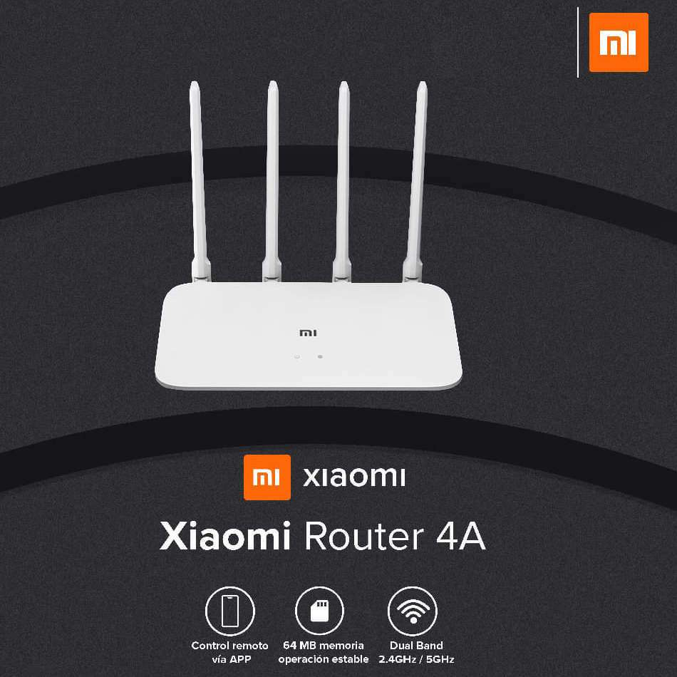 Linio: Router Xiaomi 4A Dual Band 2.4 y 5GHz (con PayPal)