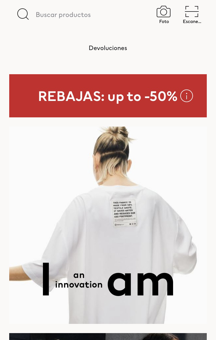 H&M tienda con 50% de descuento