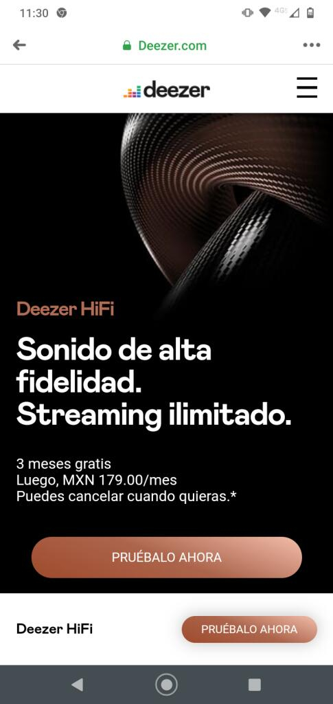 Deezer: 3 Meses Deezer HiFi