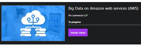 Udemy: Big Data on Amazon web services (AWS)