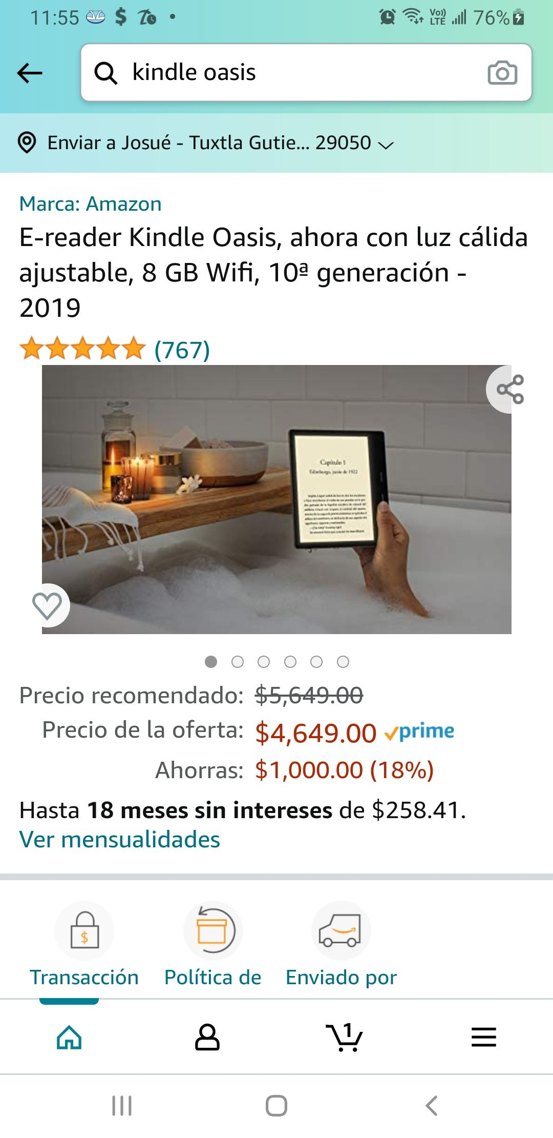 Amazon Kindle Oasis