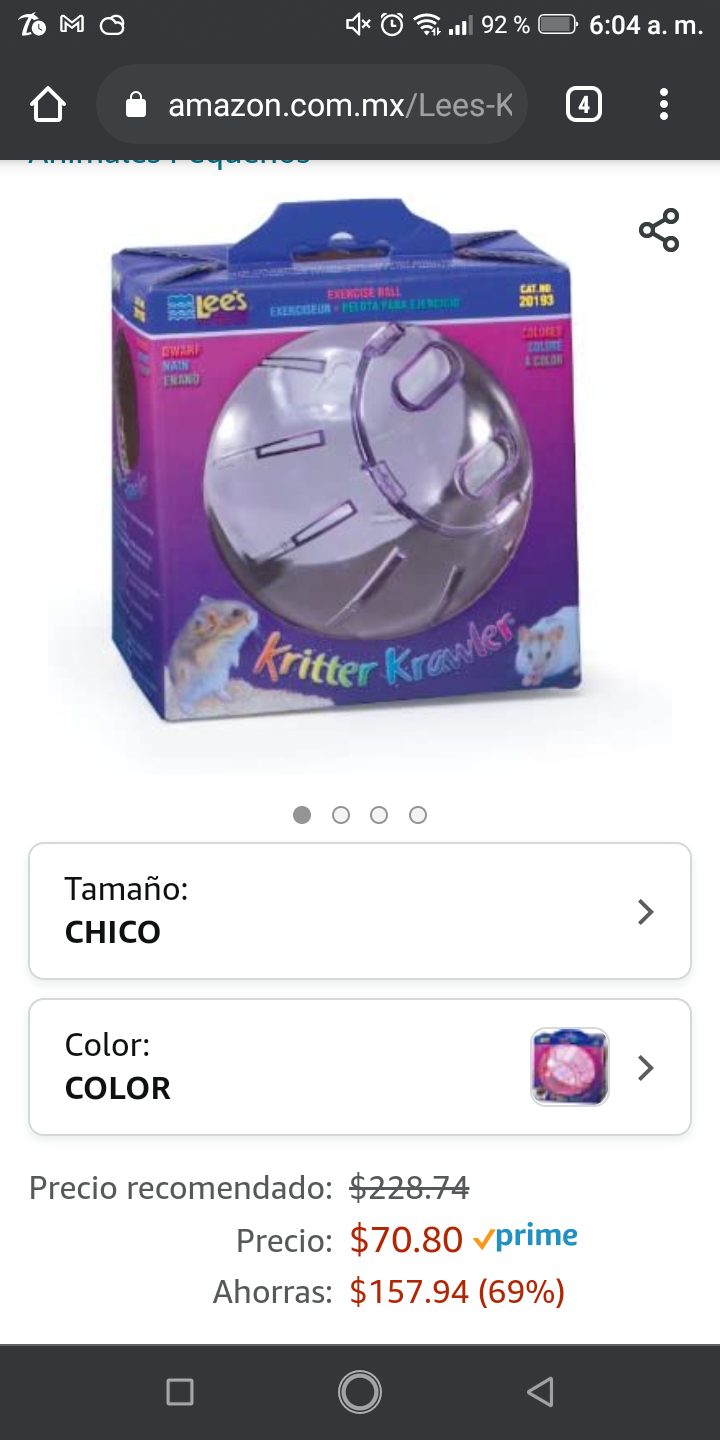 Amazon: Bola hamsters