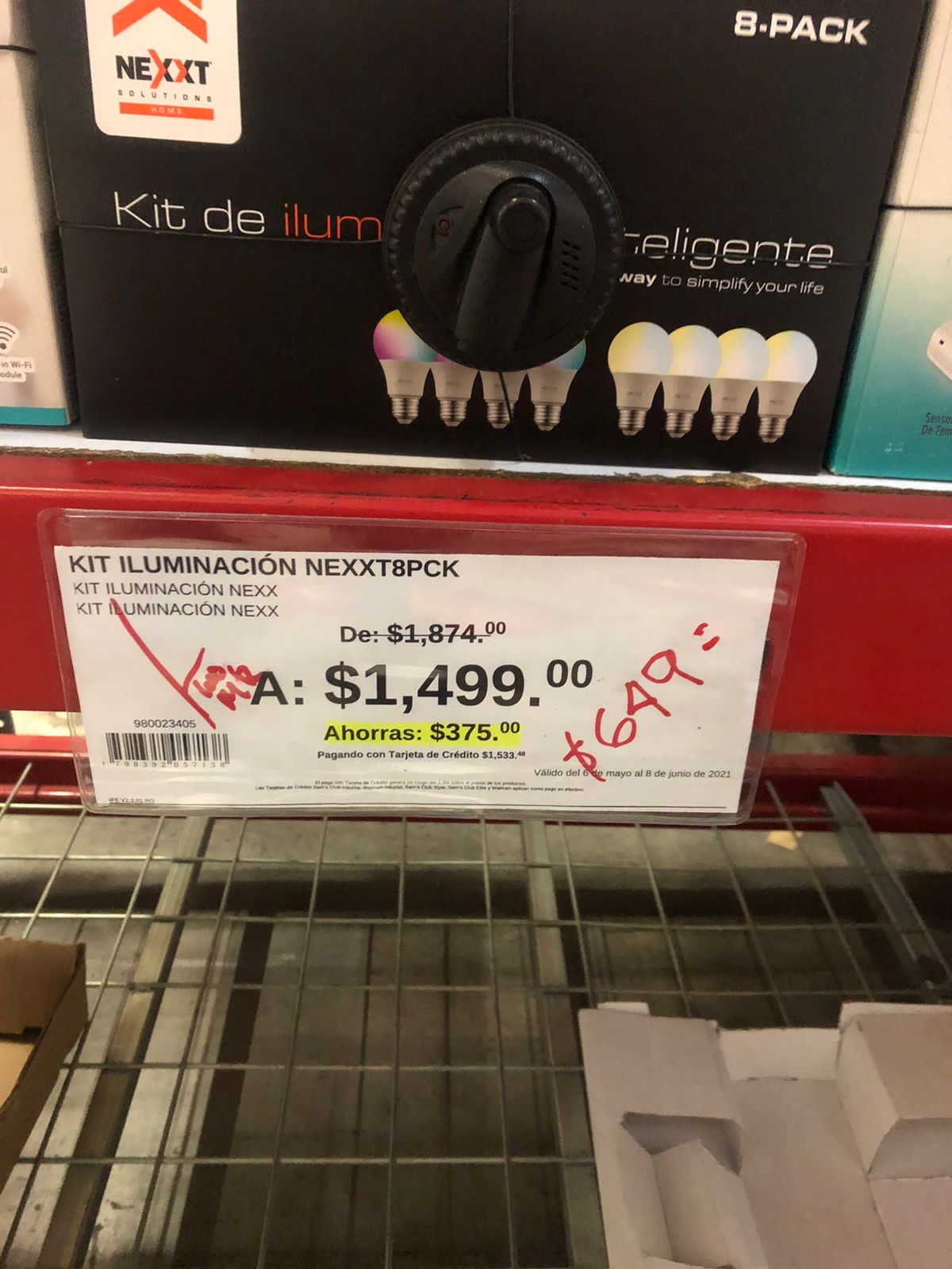 Sam’s Club: Kit de iluminación 8 focos compatibles con Alexa