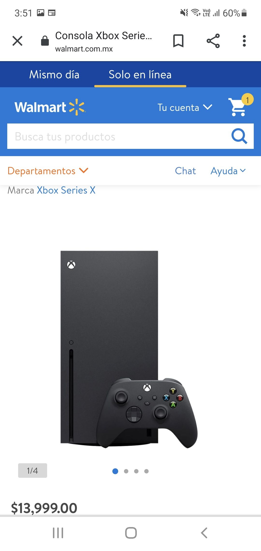 Walmart y BodegaAurrera: Xbox series X con TDC BANAMEX 18MSI