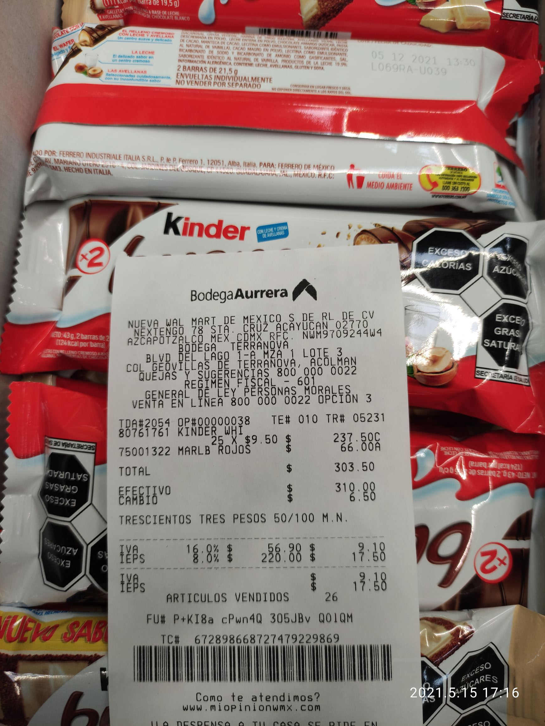 Bodega Aurrera: Kinder Bueno