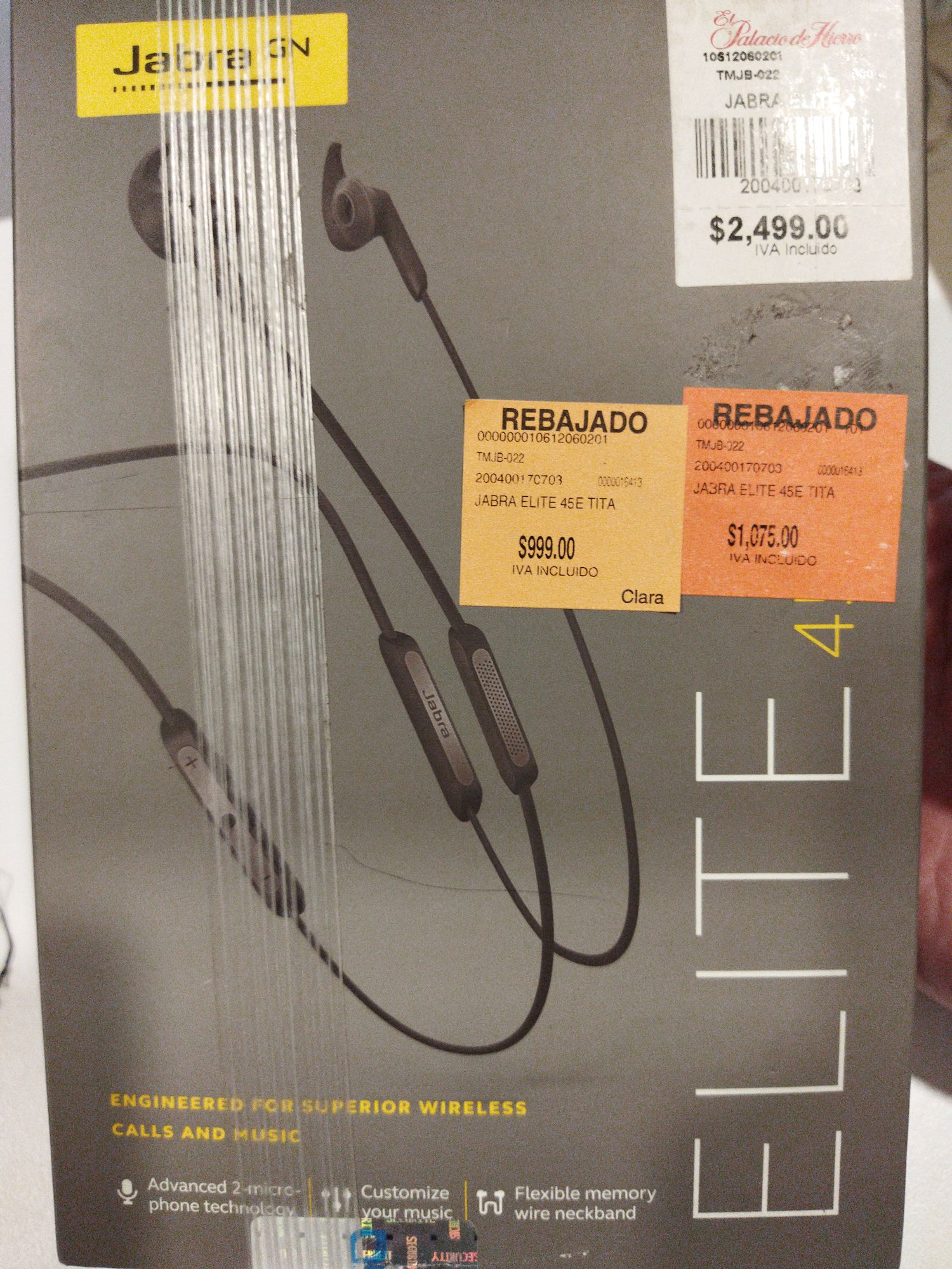 El Palacio de Hierro: Audifonos Jabra Elite 45E