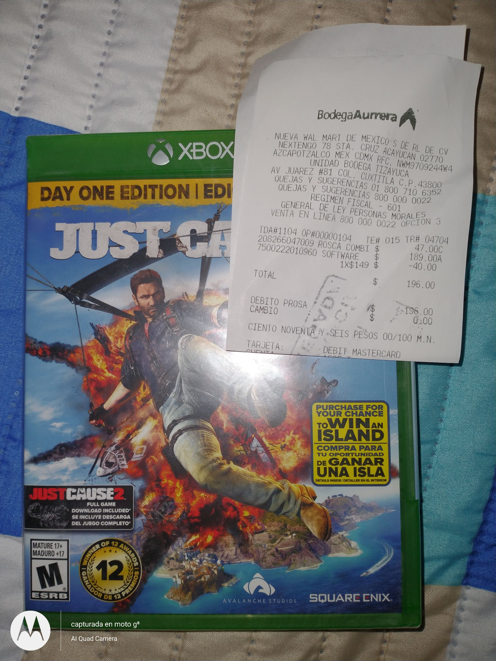 Bodega Aurrerá - Just Cause 3 + Just Cause 2 Xbox One (edicion día 1)