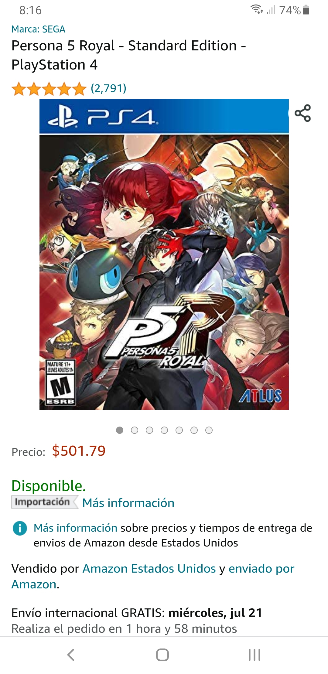 Amazon: Persona 5 Royal - PS4