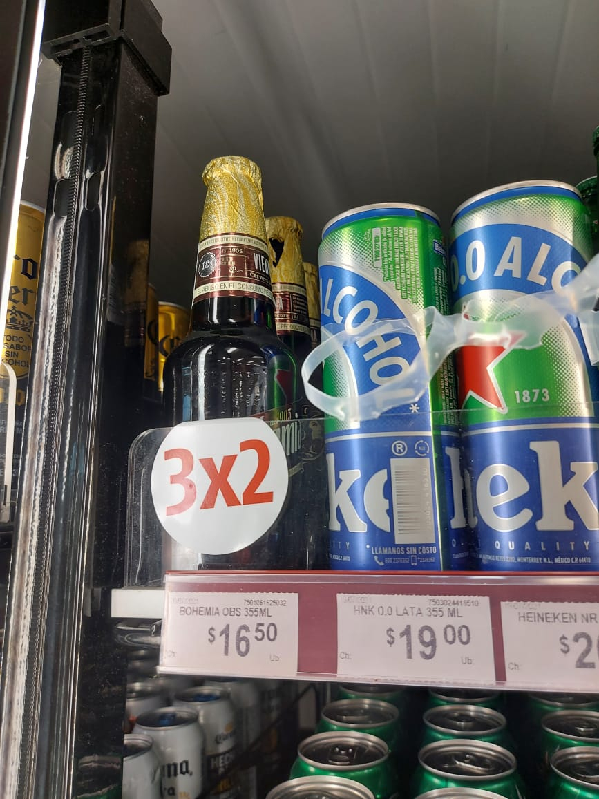 Oxxo: Cerveza Bohemia al 3x2 