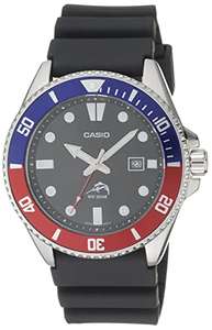 Amazon: Reloj Casio MDV106-1AV 200 M WR Reloj de buceo negro para hombre (MDV106-1A)