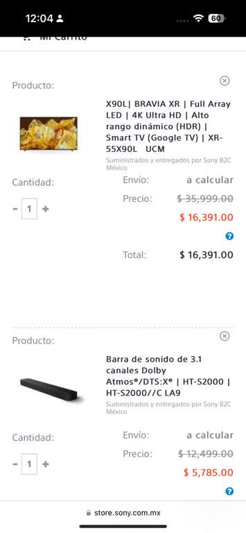 Sony Store: Pantalla X90L| BRAVIA XR | Full Array en LED | 4K Ultra HD | Alto rango dinámico (HDR) | Smart TV (Google TV) + Barra HT-S2000