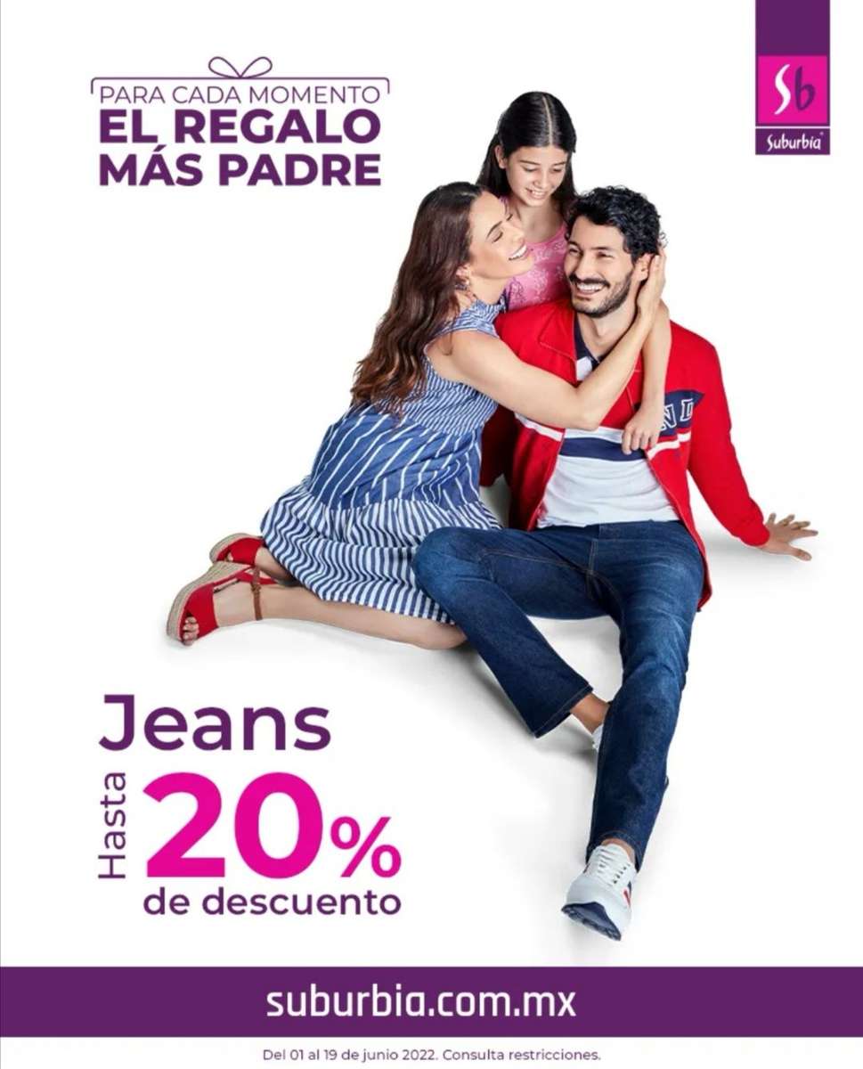 Suburbia: Hasta 20% de descuento en jeans para caballero -  promodescuentos.com