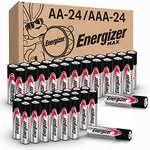 Amazon: ENERGIZER Max - Paquete de 24 Pilas AA + 24 Pilas AAA - 48 Total