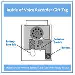 Amazon: Etiqueta de Regalo Grabadora de Voz de 60 Segundos -Mensajes Personalizados