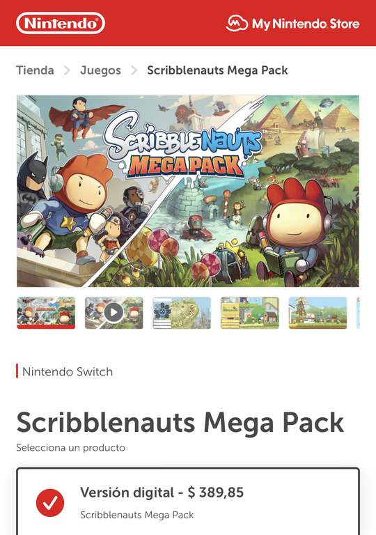 Nintendo eShop Argentina: Scribblenauts Mega Pack DC