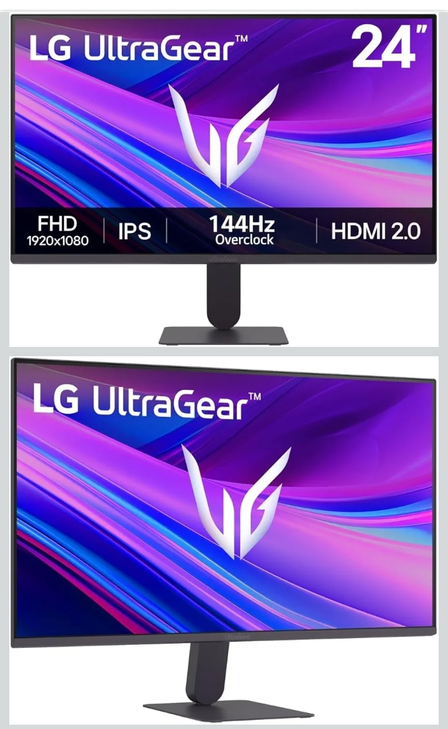 Amazon: LG Monitor 24 Pulgadas Gamer Ultragear G4 IPS FullHD Overclock De 144 Hz, Compatible con Nvidia G-Sync 99%, Tiempo de Respuesta 1ms