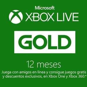 Gamivo: 12 Meses de Xbox Live Gold TR Desde $463