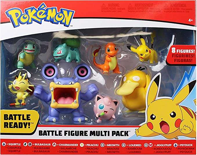 Amazon: Paquete de 8 figuras de Batalla Pokémon