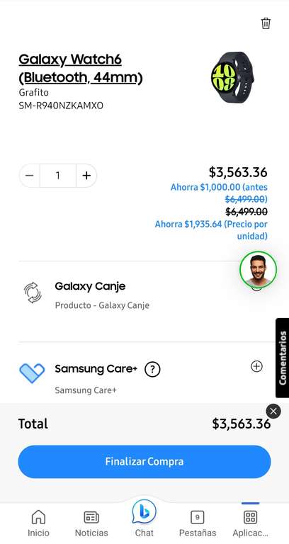 Samsung Store: Samsung Galaxy Watch 6 44mm