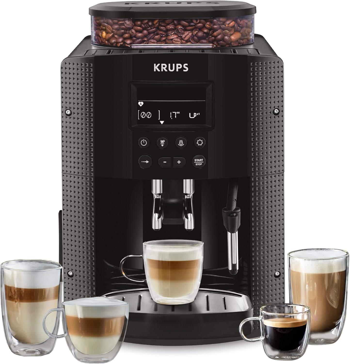 Amazon: Krups Cafetera Superautomática Quattro Force EA815050 | Molino de café integrado