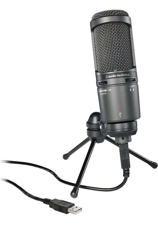 Amazon: Audio-Technica AT2020USB+ Cardioid Condenser Microphone, Negro