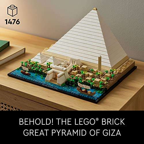 Amazon: Kit Lego Architecture Gran Pirámide De Guiza 21058 1476 Pzas