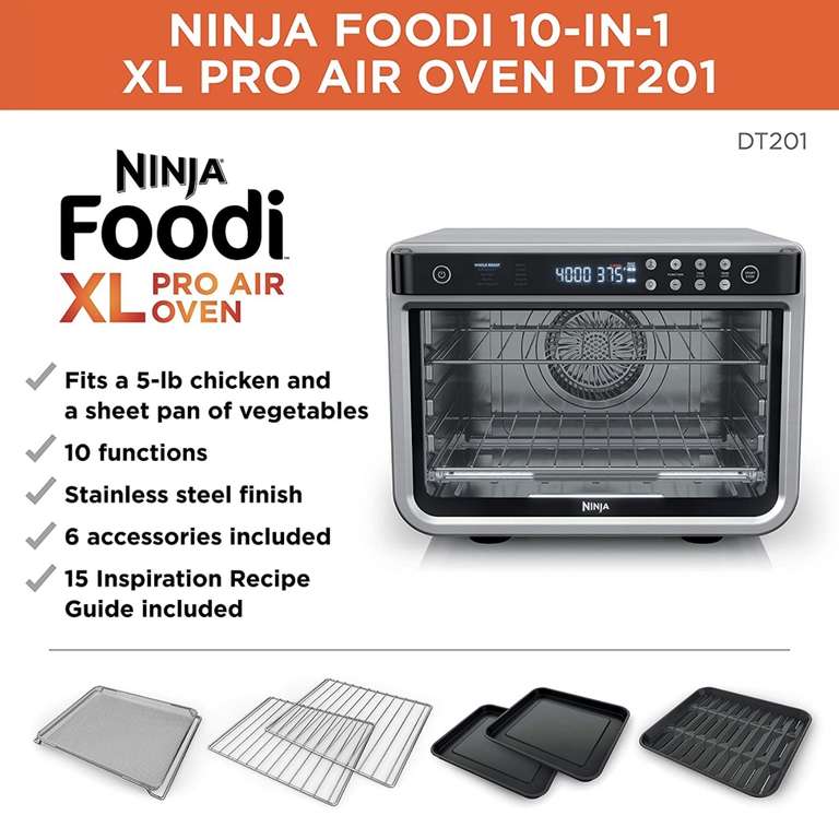 Amazon: Ninja DT201 Foodi 10 en 1 XL